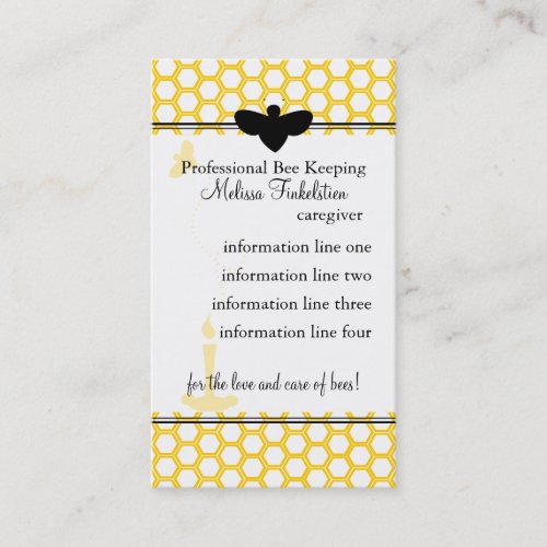 Beekeepers Card Business Card