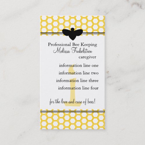 Beekeepers Card Business Card Template