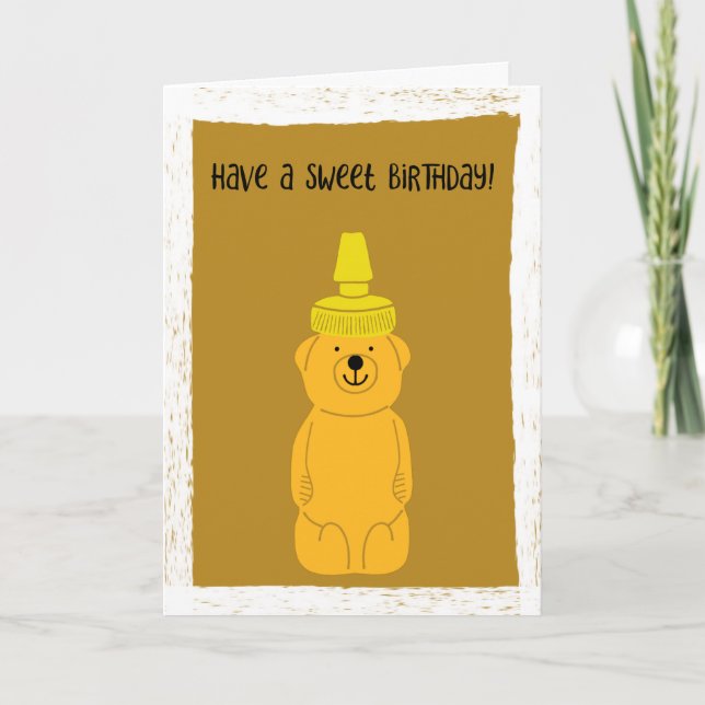 Beekeepers Honey Lovers Sweet Happy Birthday Card (Front)