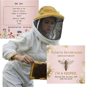 Beekeeper's I'M A KEEPER Queen Bee Business Card