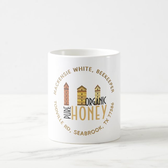 Beekeeper's Name Three Little Hives Organic Honey Coffee Mug (Center)