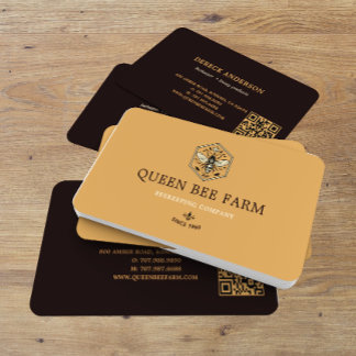 Beekeeping Apiary Honey Logo Design Business Card
