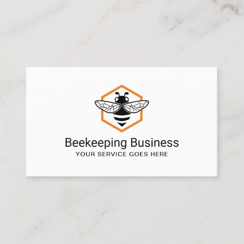 Beekeeping Bee Logo Honey Apiary Farm Business Card