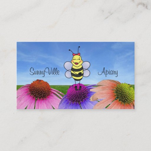 Customizable Beekeeping Business Cards