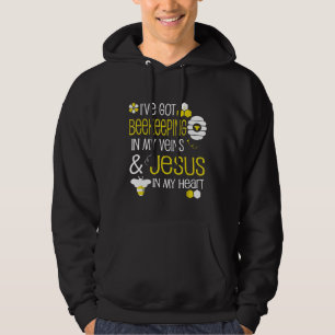 Beekeeping Christian Jesus Beekeeper Men Women Bee Hoodie