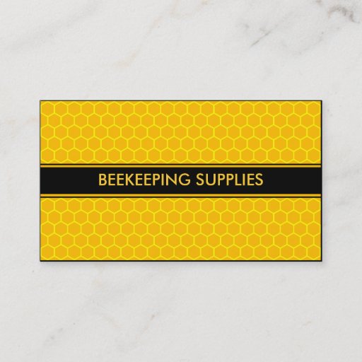 Customizable BEEKEEPING HONEY BEE SUPPLIES BUSINESS CARDS