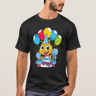 Beekeeping Insect Birthday Party Animal Cute Bee T-Shirt