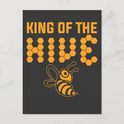 Beekeeping King Of The Hive Beekeeper Honeycomb Postcard