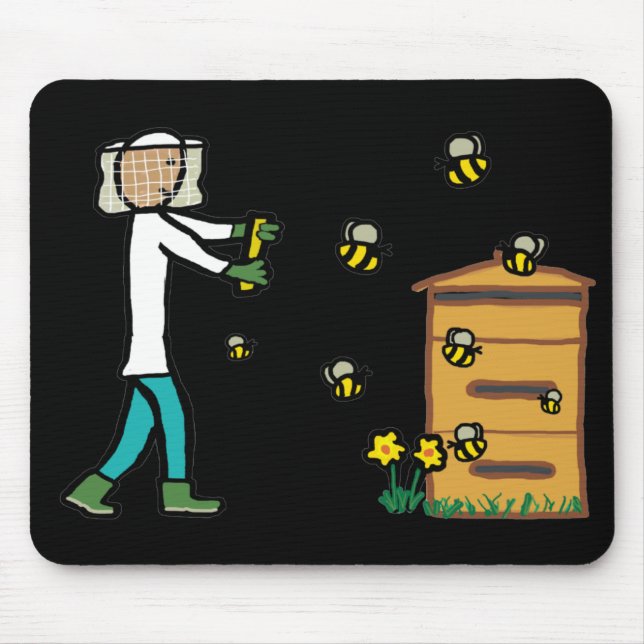 Beekeeping Mouse Pad (Front)