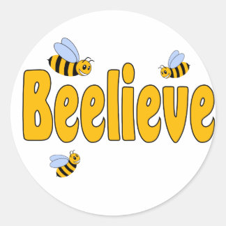 Beelieve Classic Round Sticker