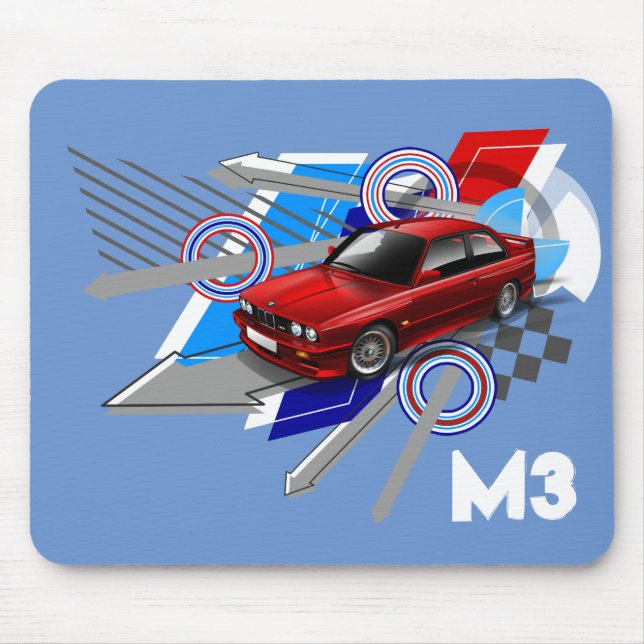 Beemer E30 M3 Mouse Mat (Front)