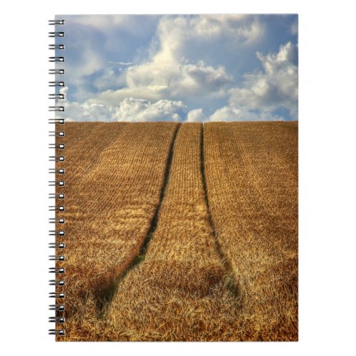 Been and Gone wheat field with Tractor Tracks Notebook