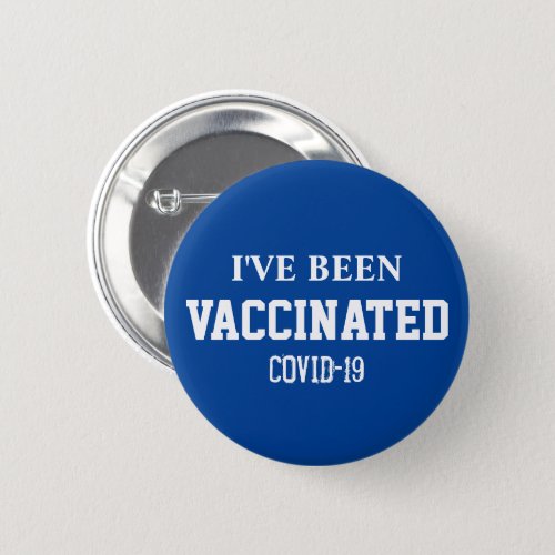 Been Vaccinated Covid 19 Vaccine Blue Button
