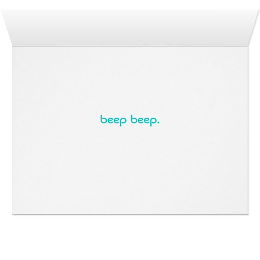 Beep Beep. (Inside Horizontal (Bottom))