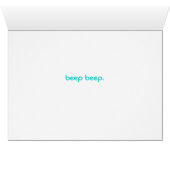 Beep Beep. Cards (Inside Horizontal (Bottom))