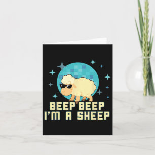 Beep Beep I'm A Sheep Funny Farm Animal Novelty Gi Card