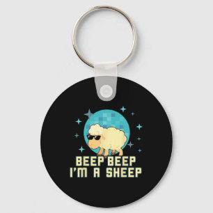 Beep Beep I'm A Sheep Funny Farm Animal Novelty Gi Keychain