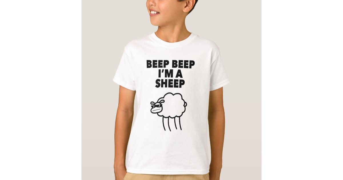 Perforering romantisk halvt Beep Beep I'm A Sheep Meme Tee Shirt | Zazzle