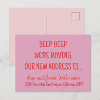 Beep. Beep. We’re Moving. Our new address moving