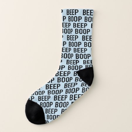 Beep Boop, Are You A Robot? - Custom Colour Socks