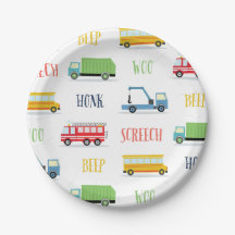 Beep Honk screech all over Paper Plates