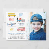 Beep Vroom woo Airplane birthday party photo