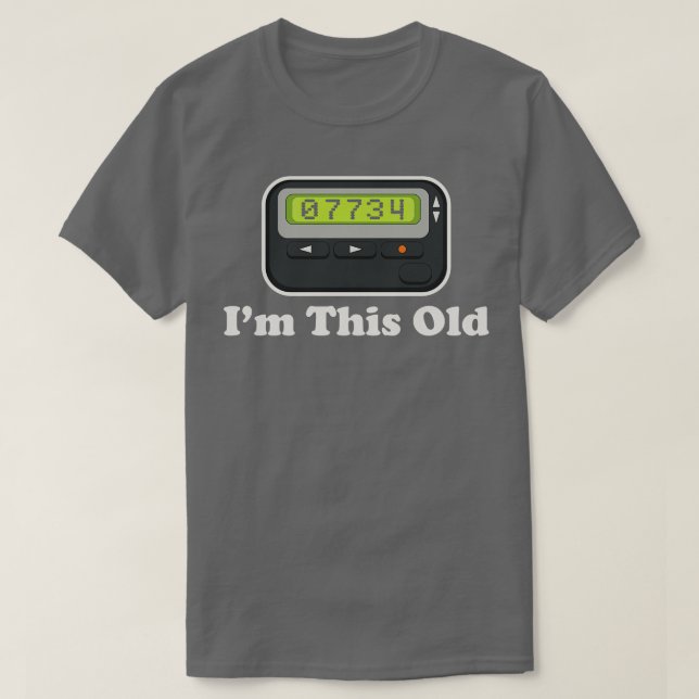 Beeper Im This Old Dks T-Shirt (Design Front)