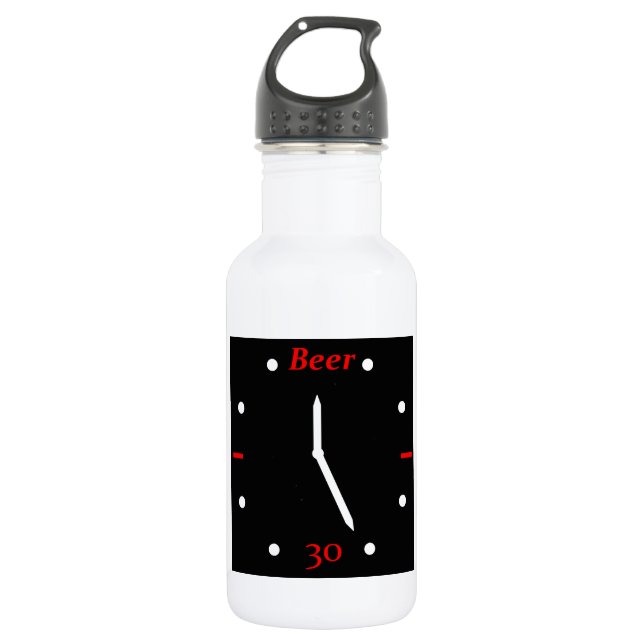 BEER 30 - Clock Water Bottle (Front)