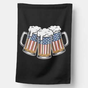 Beer 4th Of July American Flag US Vintage Retro
