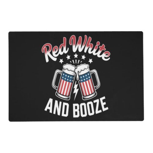 Beer 4th Of July , Patriotic Party Placemat