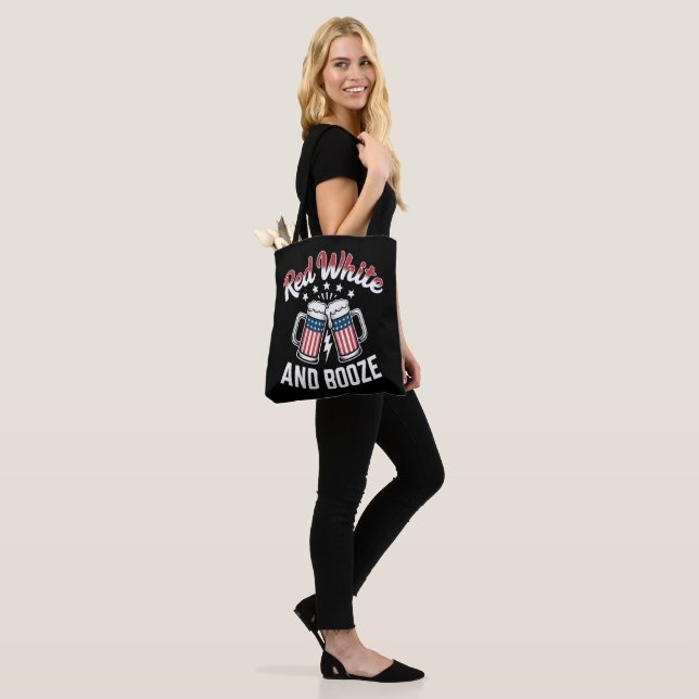 Beer 4th Of July , Patriotic Party Tote Bag (On Model)