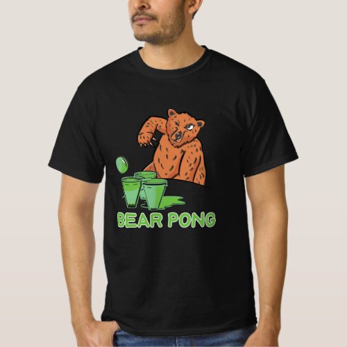 Beer A Bear Pong T_Shirt