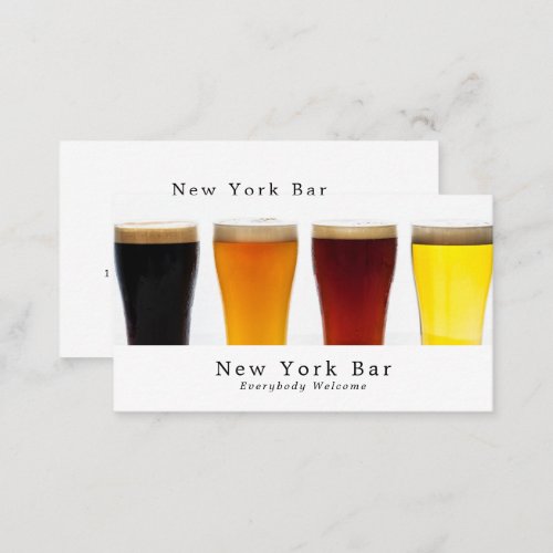 Beer  Ale Display PubBrewery Business Card