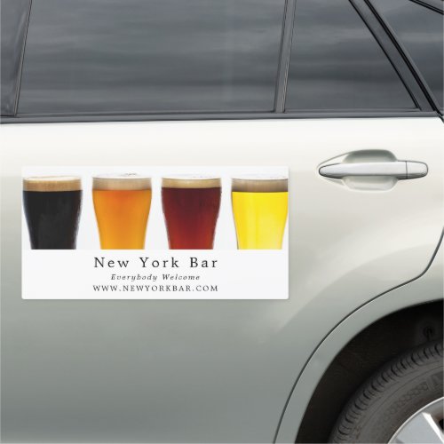 Beer  Ale Display PubBrewery Car Magnet