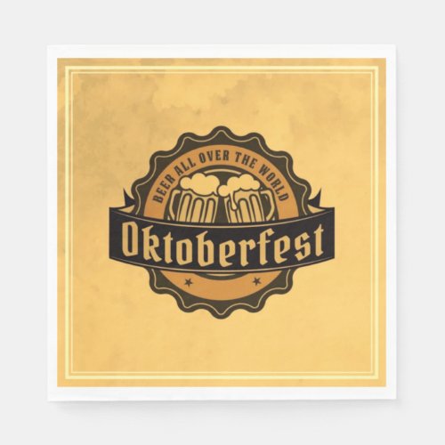 Beer All Over The World Oktoberfest Napkins