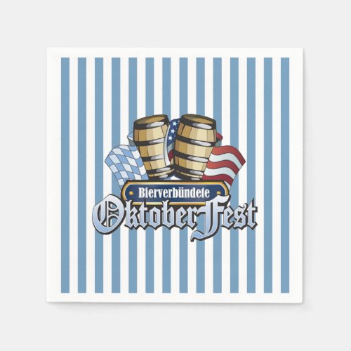 Beer Allies Oktoberfest Party Paper Napkins