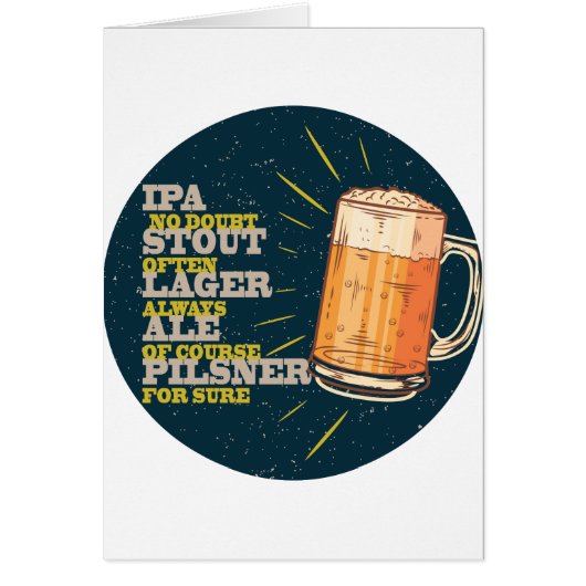 Beer Always Cards (Front)