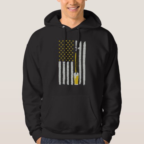 Beer American Flag 4th Of July Men Women Merica Us Hoodie