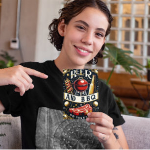 Beer And BBQ Go Together Postcard