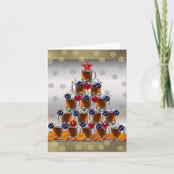 Beer And Chips Holiday Card by Crazy_Card_Lady at Zazzle