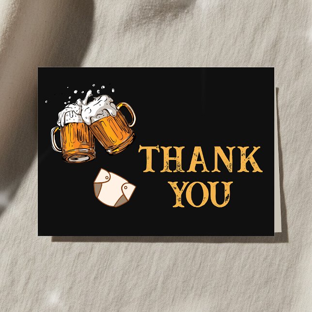 Beer and Diapers Baby Shower Thank You Card (Beer and Diapers Baby Shower Thank You Card
)