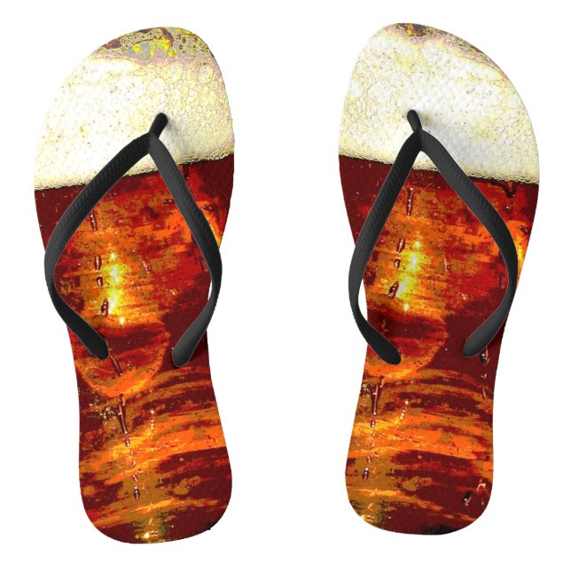 Beer and Foam Flip Flops (Footbed)