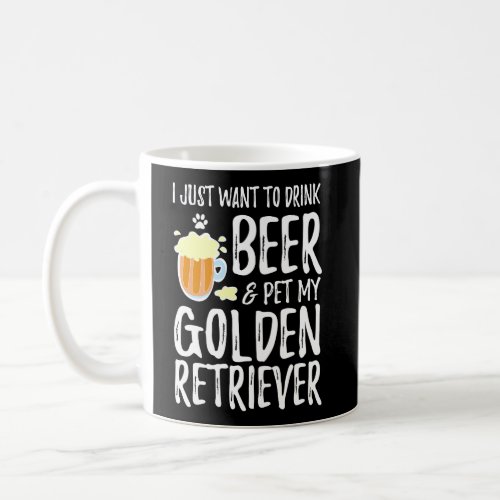 Beer And Pet Golden Retriever Hoodie For Dog Mom Coffee Mug