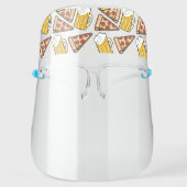 Beer and Pizza Face Shield (Front)