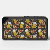Beer and Pizza Graphic Pattern Bluetooth Speaker (Front)