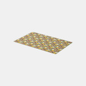 Beer and Pizza Graphic Pattern Rug (Angled)