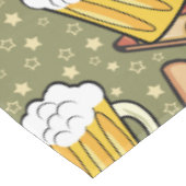 Beer and Pizza Graphic Pattern Tablecloth (Angled)