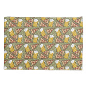 Beer and Pizza Graphic Pillowcase (Back)