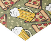 Beer and Pizza Graphic Tissue Paper (Corner)