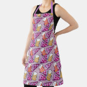 Beer and Pizza Purple Apron (Insitu)
